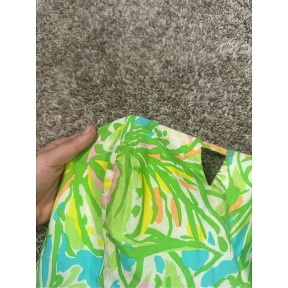 Lilly Pulitzer Strapless Richelle Mini Dress Elephant Ear Corset Top Tie Back 00 - Picture 9 of 13